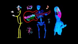 Interaktive Show des Underground Black Light Theatre in Prag: Bilder der Liebe